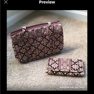 Vera Bradley set bag and wallet